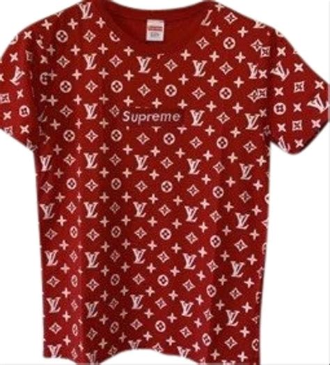 supreme lv t shirt red|supreme x louis vuitton jacket.